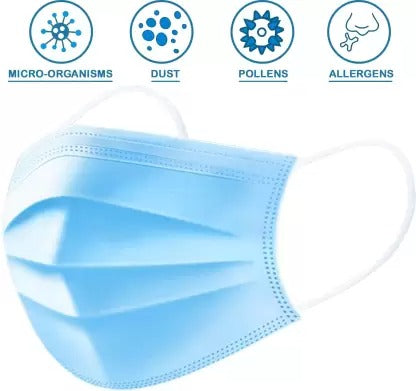 Dr. Kottis 3 ply Mask with Meltblown : Pack of 50